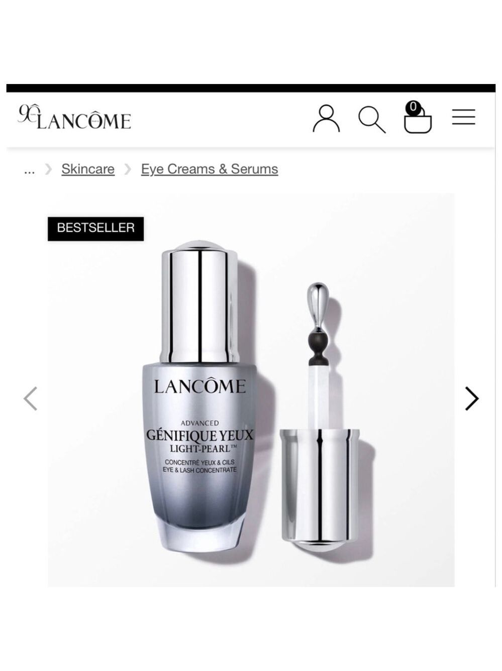 New Lancôme Advanced Génifique Yeux Light-Pearl Eye Cream .67oz